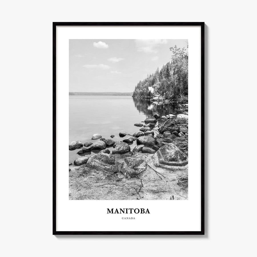 Manitoba Classic Poster, framed poster mockup