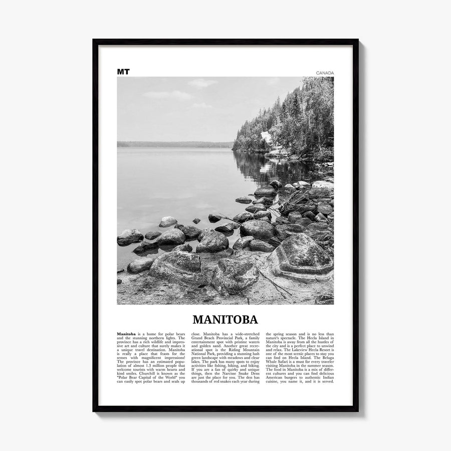 Manitoba Newspaper Poster, framed poster mockup