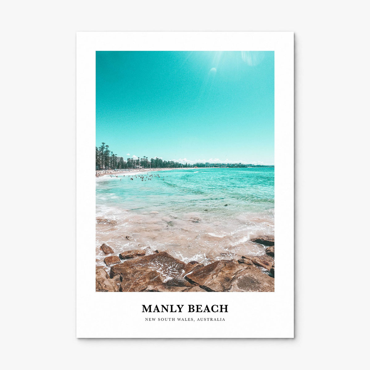Manly Beach Classic Poster, print only (unframed)