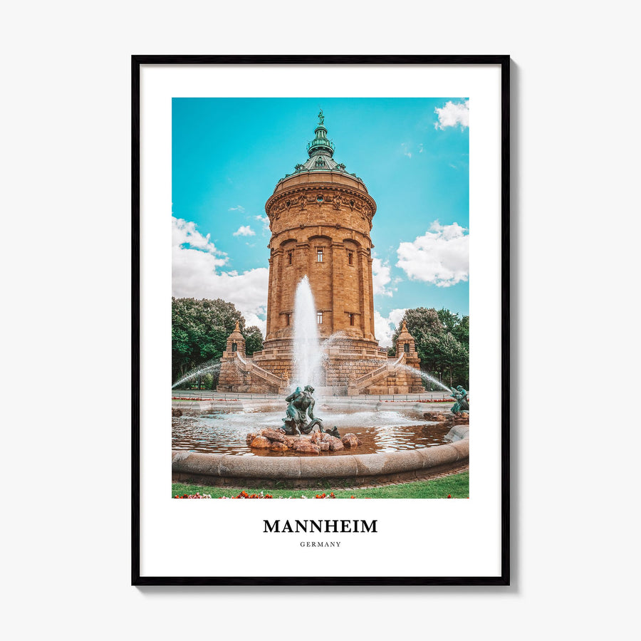 Mannheim Classic Poster, framed poster mockup