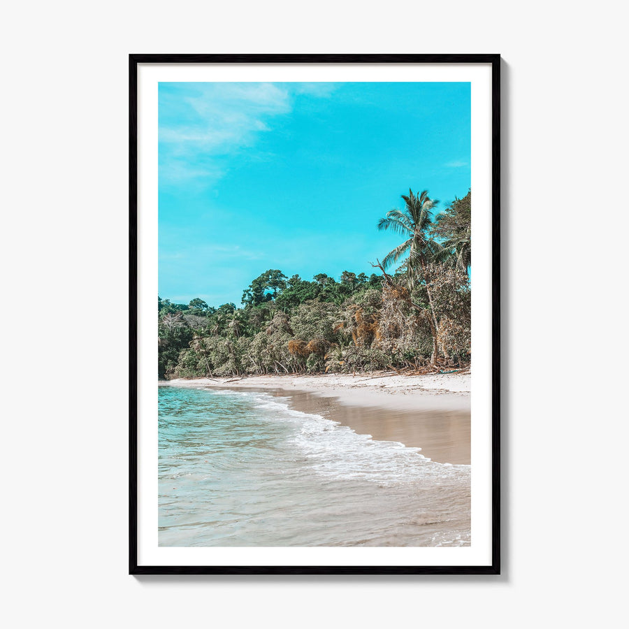 Manuel Antonio National Park Photo Poster, framed poster mockup, white border