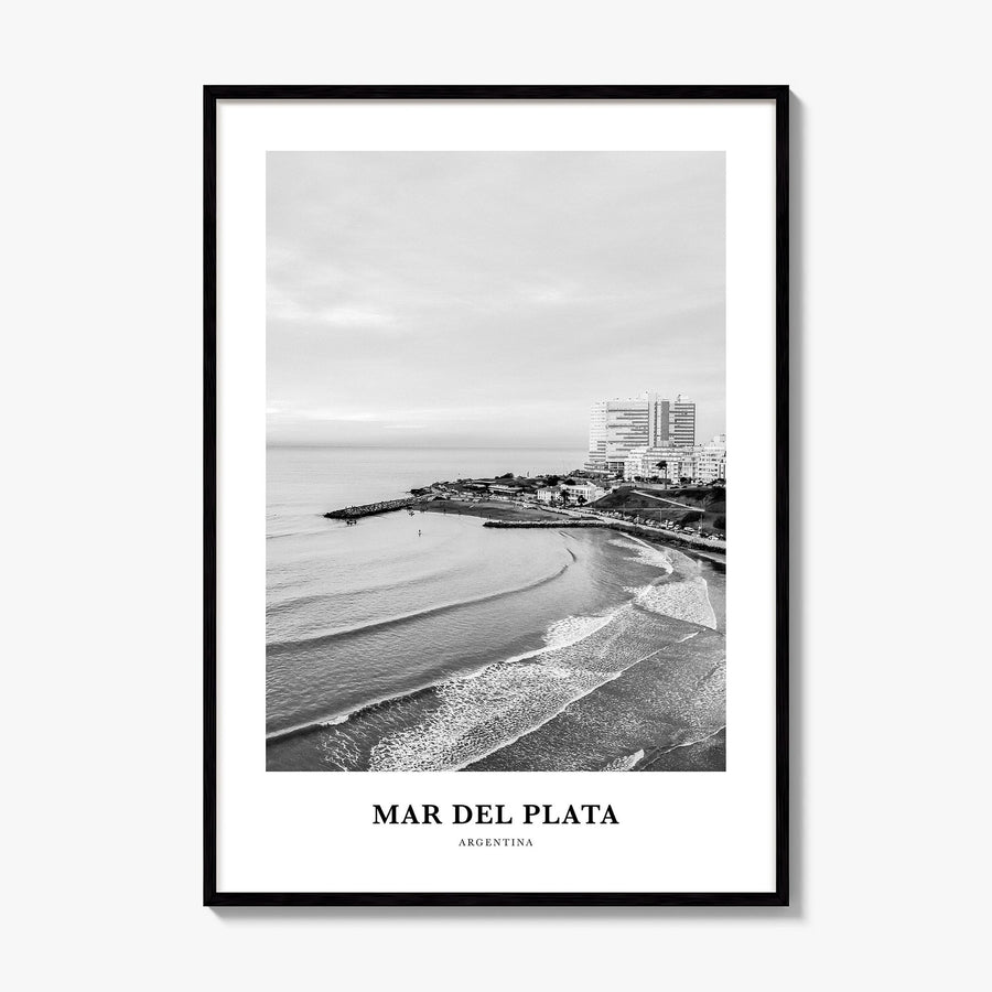 Mar del Plata Classic Poster, framed poster mockup