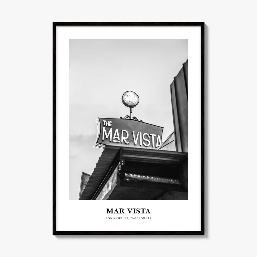 Mar Vista Classic Poster, framed poster mockup
