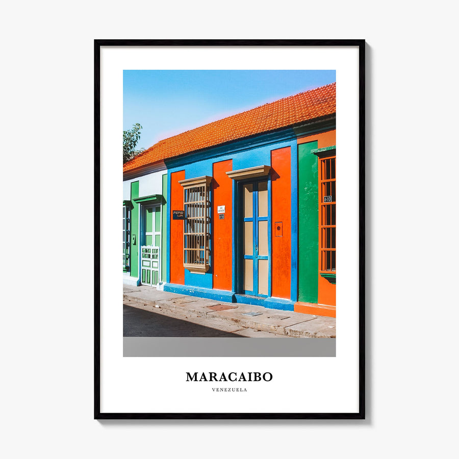 Maracaibo Classic Poster, framed poster mockup