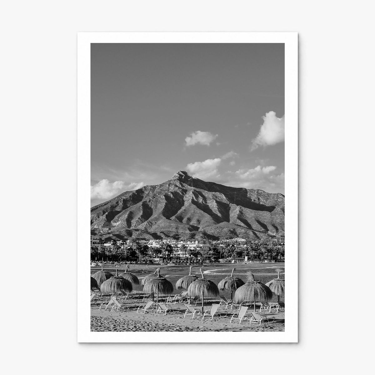 Marbella Photo Poster, print only (unframed), white border