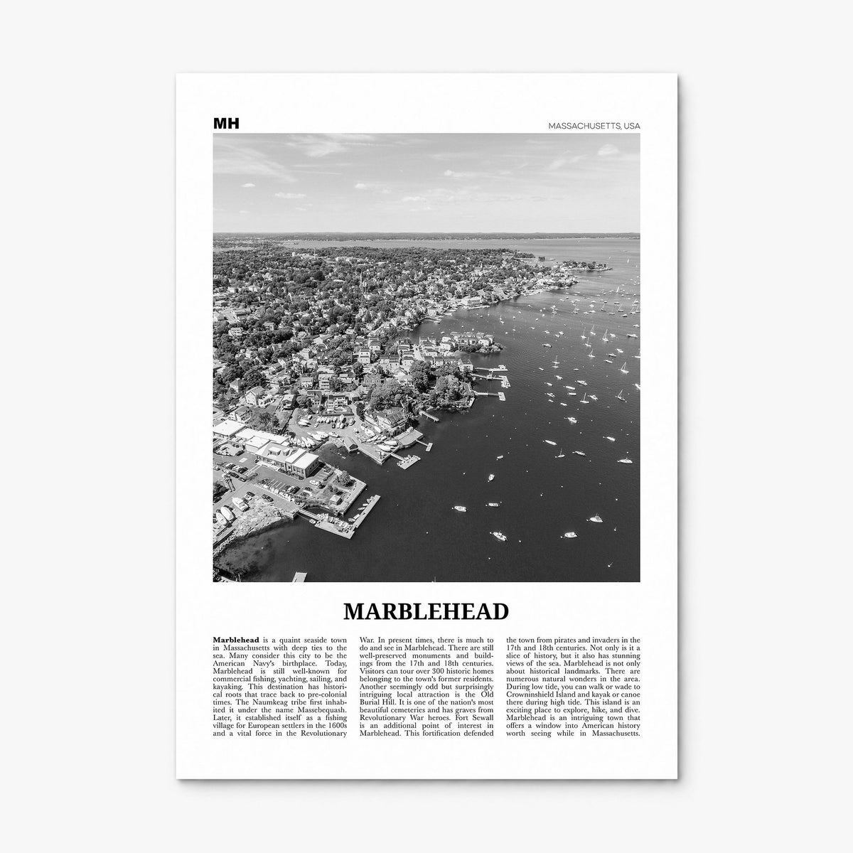 Marblehead Newspaper Poster, print only (unframed)