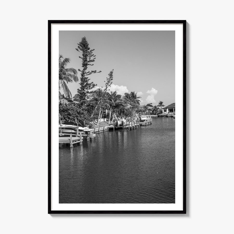 Marco Island Photo Poster, framed poster mockup, white border