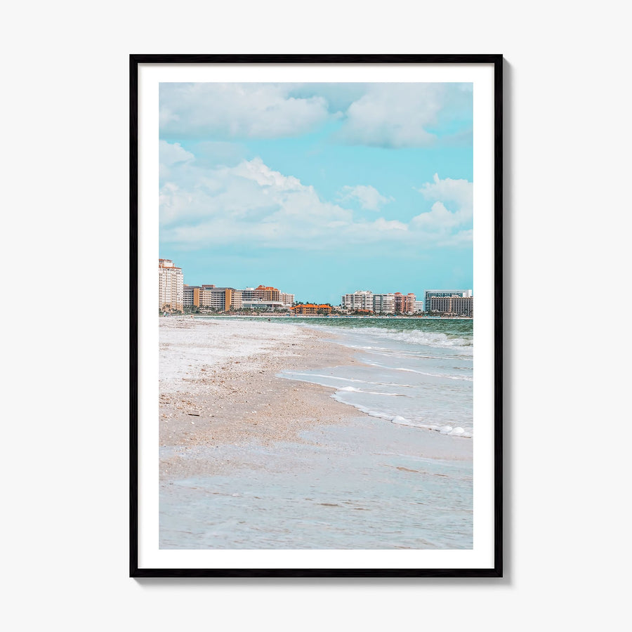 Marco Island Photo Poster, framed poster mockup, white border