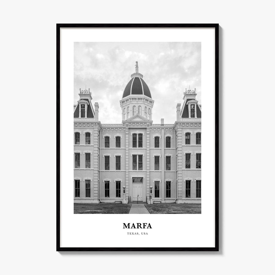 Marfa Classic Poster, framed poster mockup