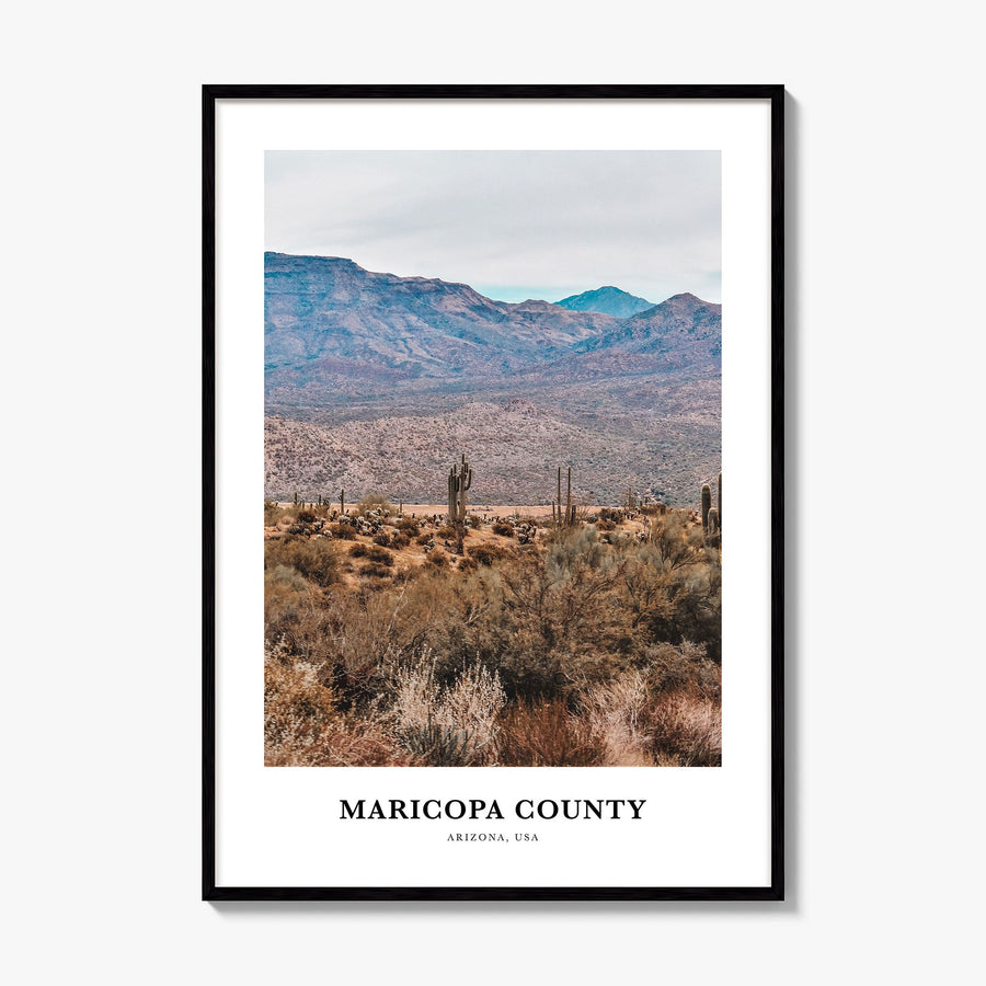Maricopa County Classic Poster, framed poster mockup