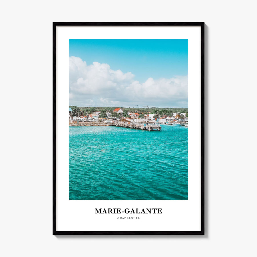 Marie-Galante Classic Poster, framed poster mockup