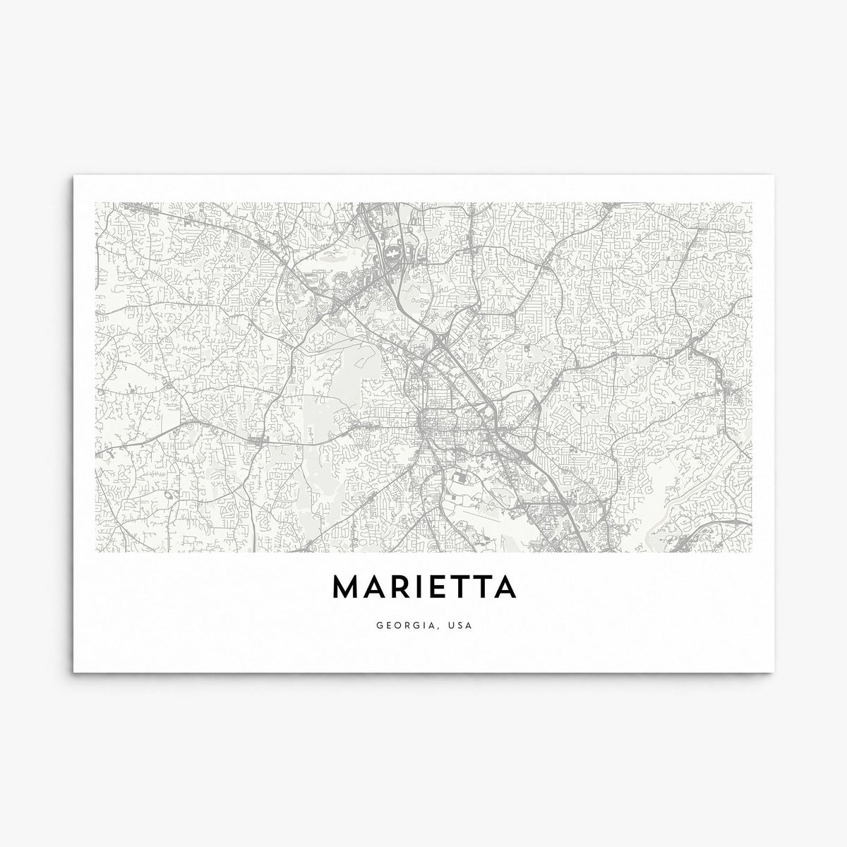 Marietta Map Poster, print only (unframed)