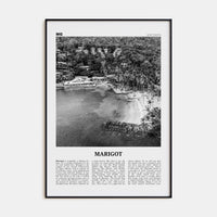 Marigot Poster None / 8x12 in Nbourhood Travel B&W Poster