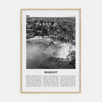 Marigot Poster Natural Wood / 8x12 in Nbourhood Travel B&W Poster