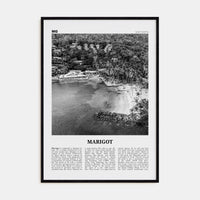 Marigot Poster Black Wood / 8x12 in Nbourhood Travel B&W Poster