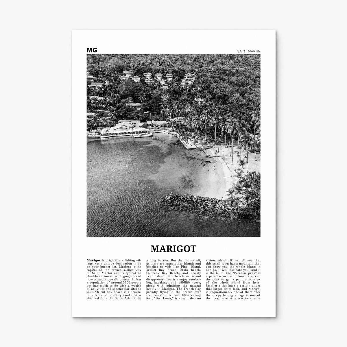 Marigot Newspaper Poster, print only (unframed)