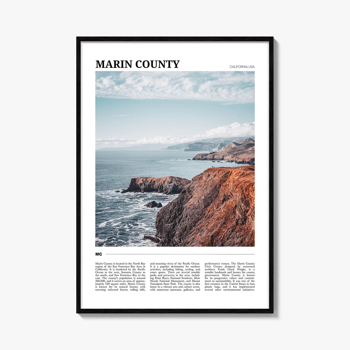 Marin County Travel Poster