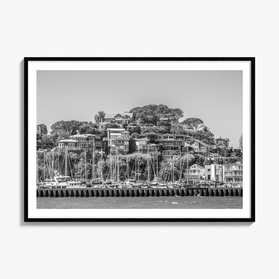 Marin County Photo Poster, framed poster mockup, white border