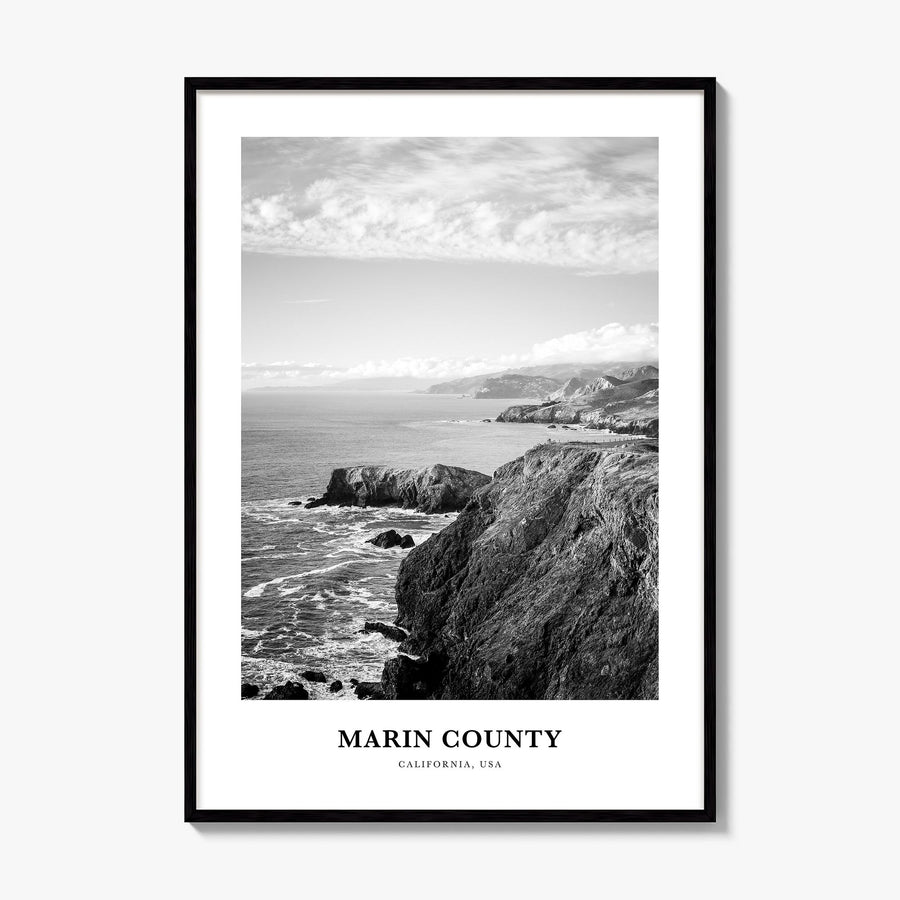 Marin County Classic Poster, framed poster mockup