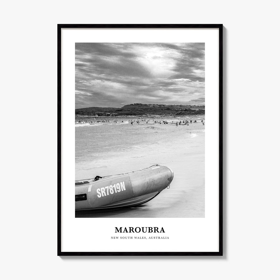 Maroubra Classic Poster, framed poster mockup