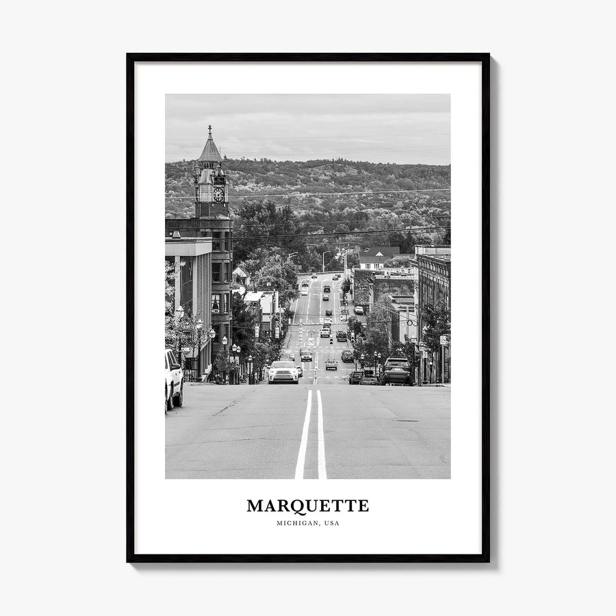 Marquette Classic Poster, framed poster mockup