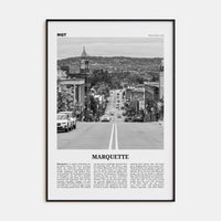 Marquette Poster None / 8x12 in Nbourhood Travel B&W Poster