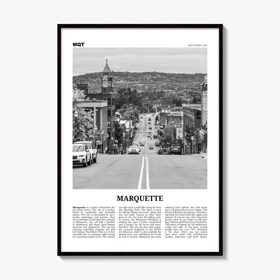 Marquette Newspaper Poster, framed poster mockup