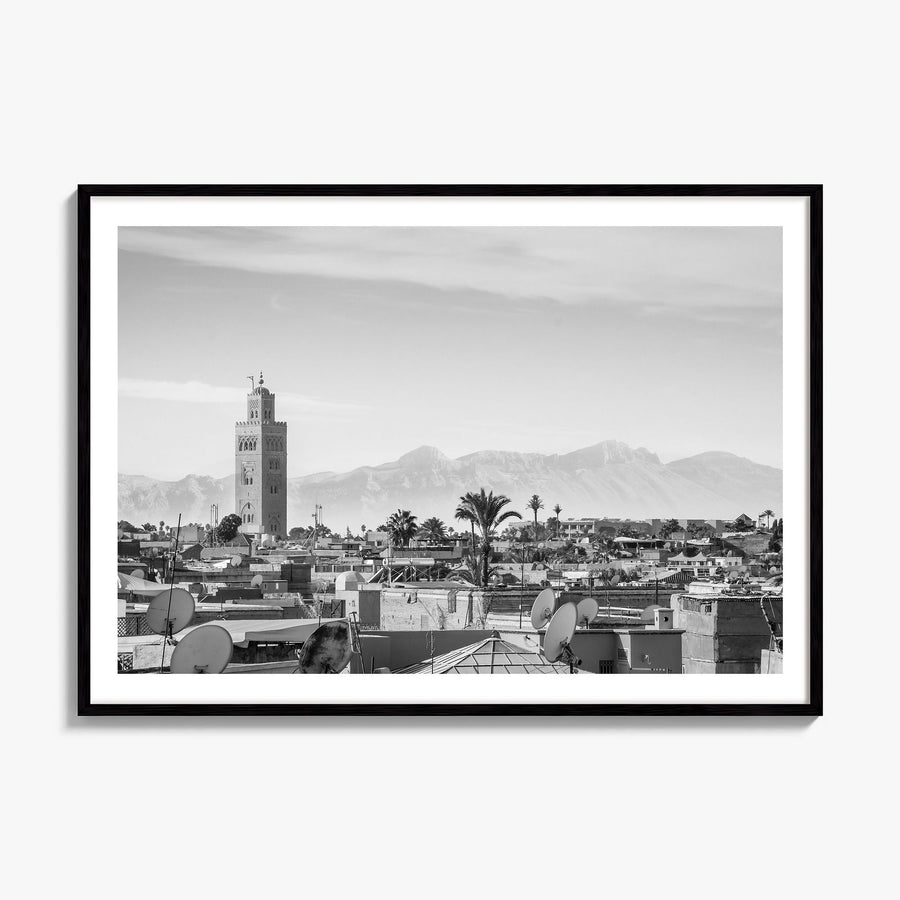 Marrakesh Photo Poster, framed poster mockup, white border