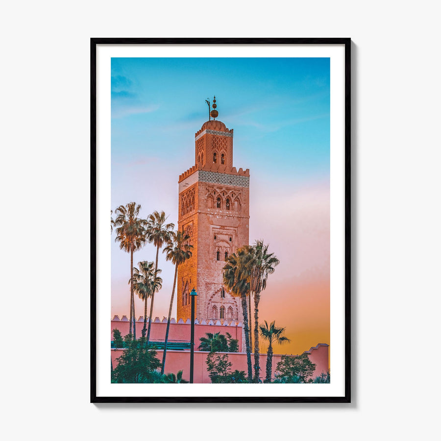 Marrakesh Photo No 1 Poster, framed poster mockup, white border