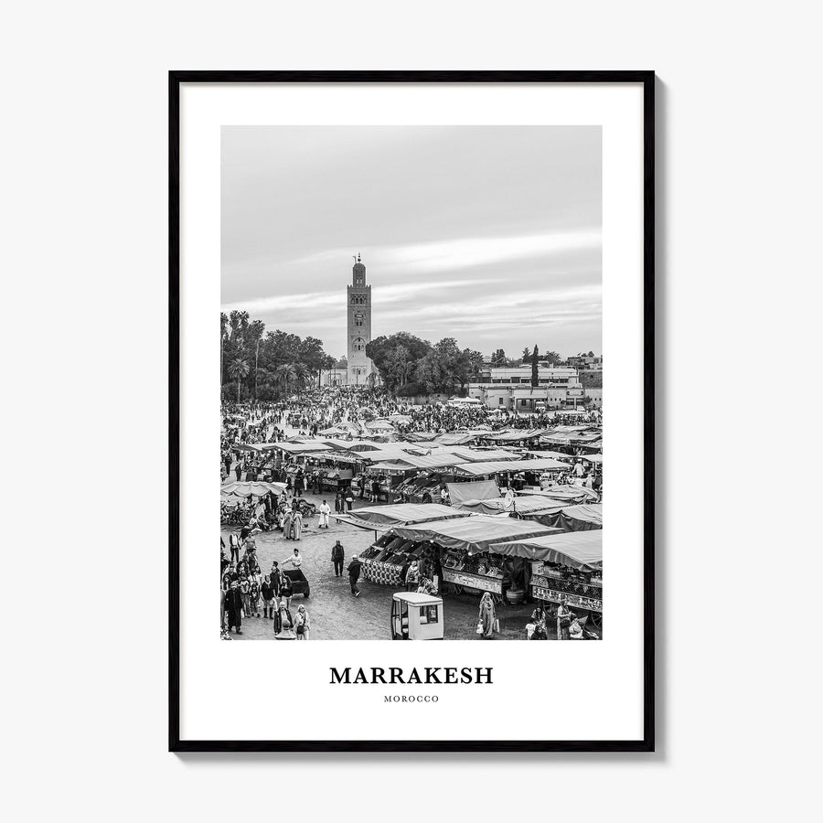 Marrakesh Classic Poster, framed poster mockup