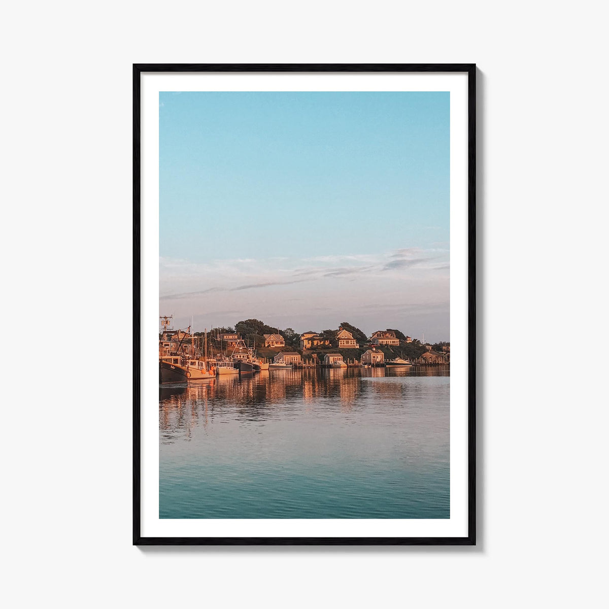 Martha's Vineyard colorful photo poster of Massachusetts, USA – vertical wall art, unframed print shown in interior mockup