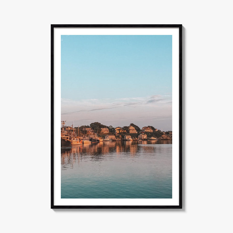 Martha's Vineyard colorful photo poster of Massachusetts, USA – vertical wall art, unframed print shown in interior mockup