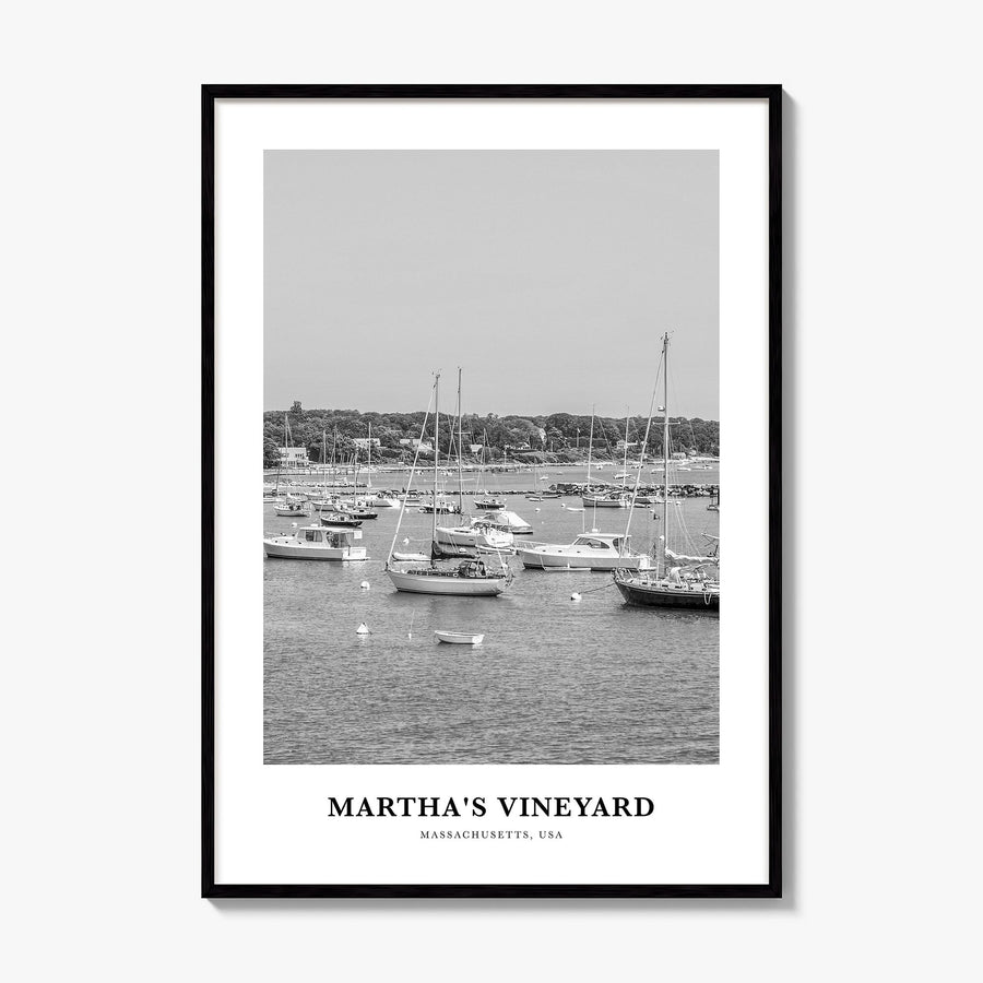 Martha's Vineyard Classic Poster, framed poster mockup