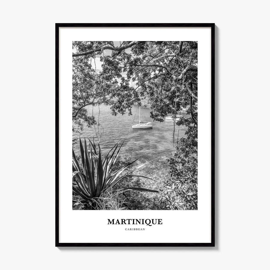 Martinique Classic Poster, framed poster mockup