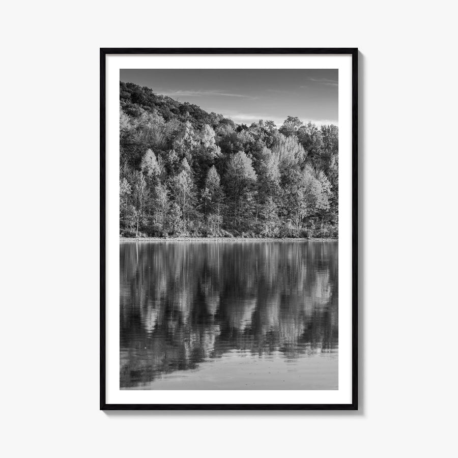 Maryland black & white photo poster of United States – vertical wall art, unframed print shown in interior mockup