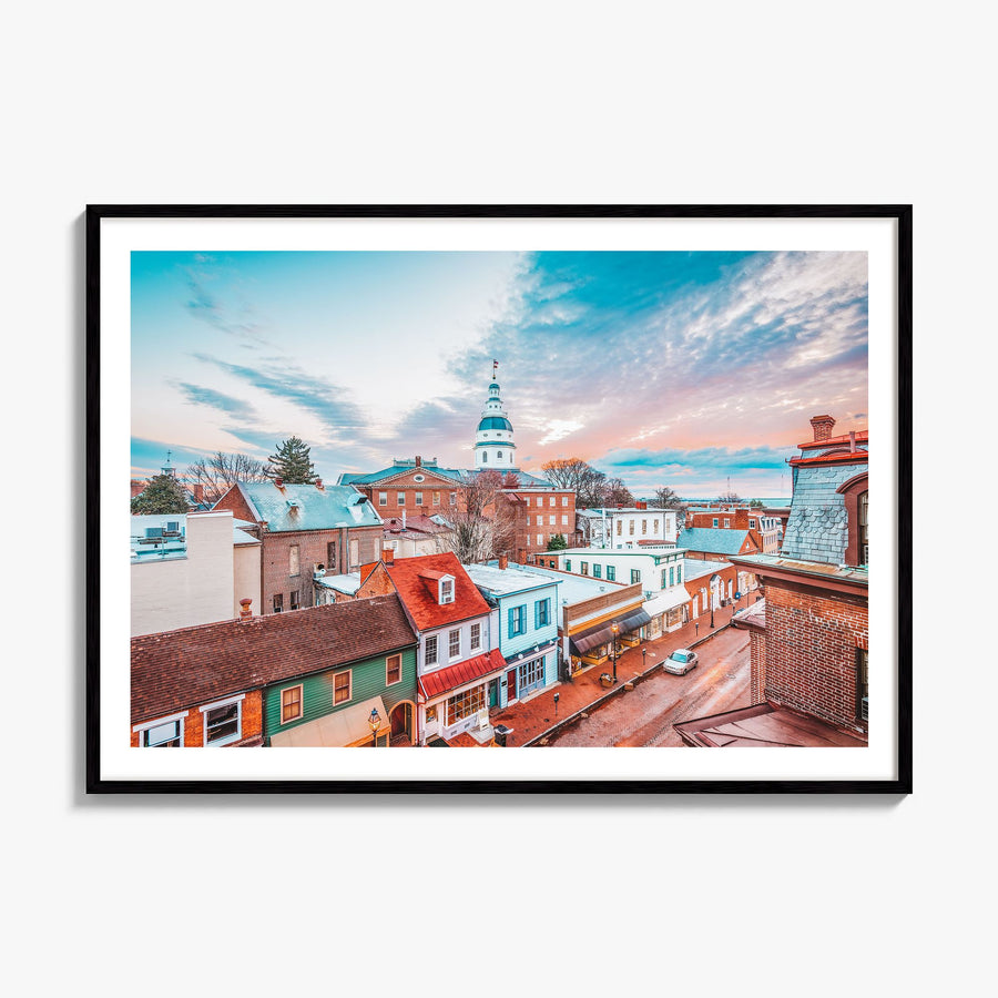 Maryland Photo Poster, framed poster mockup, white border