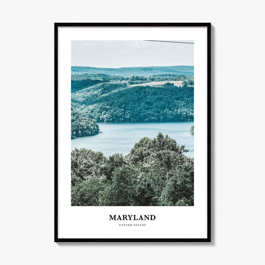 Maryland Classic Poster, framed poster mockup