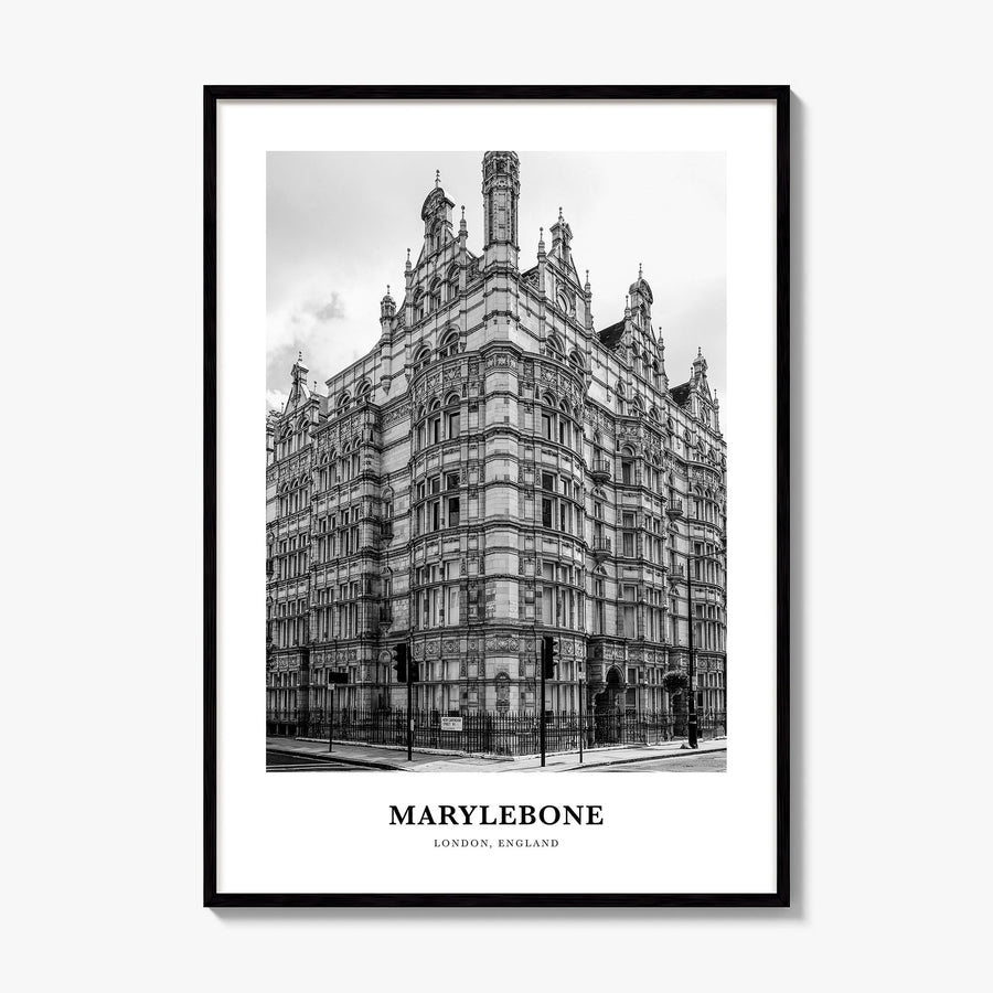 Marylebone Classic Poster, framed poster mockup