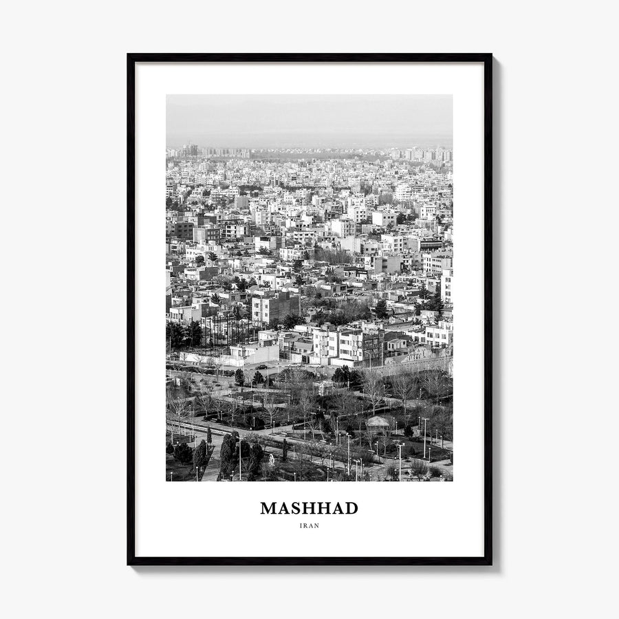 Mashhad Classic Poster, framed poster mockup
