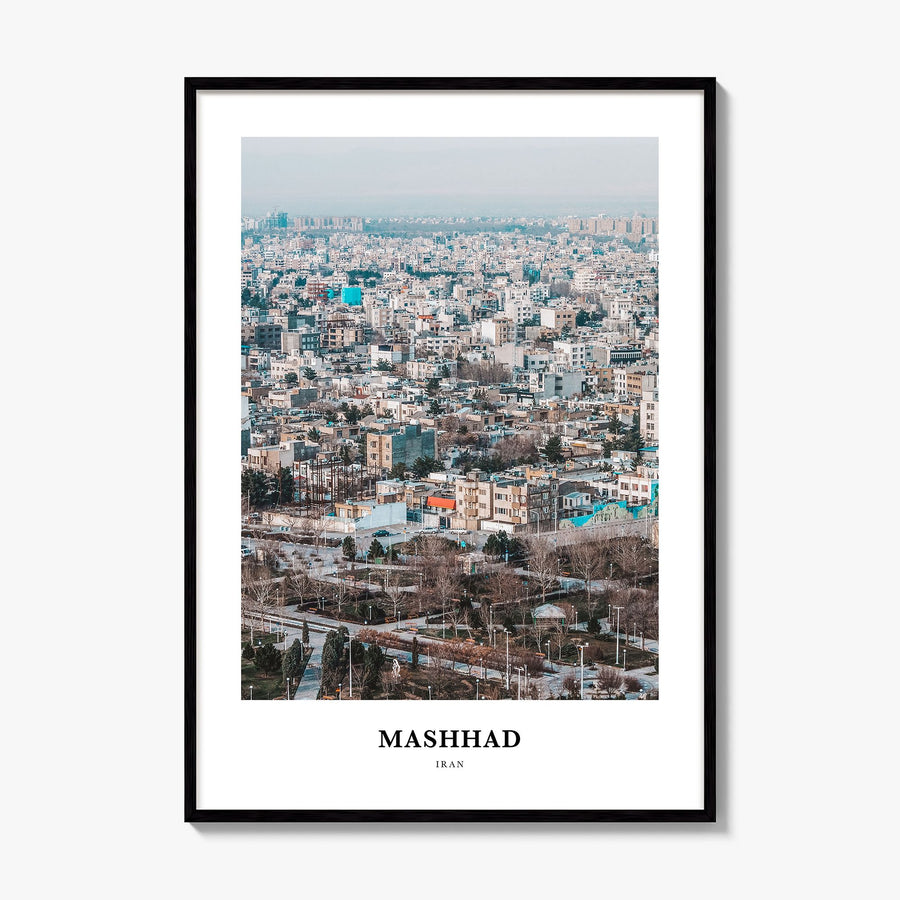 Mashhad Classic Poster, framed poster mockup
