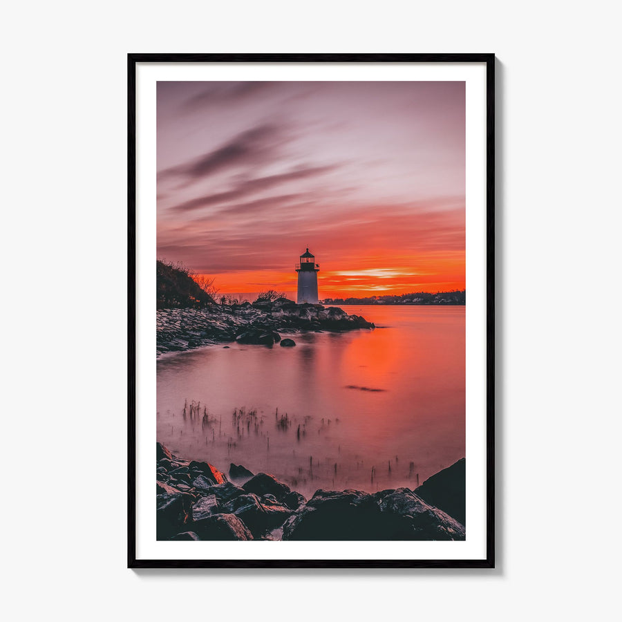 Massachusetts Photo Poster, framed poster mockup, white border