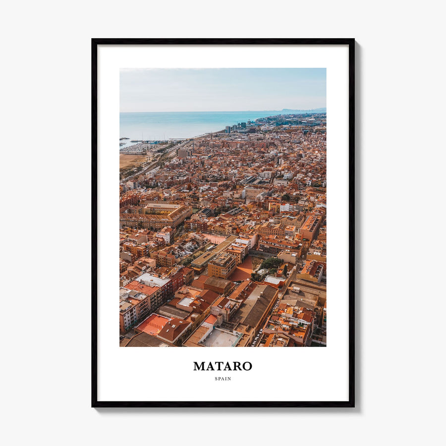 Mataró Classic Poster, framed poster mockup