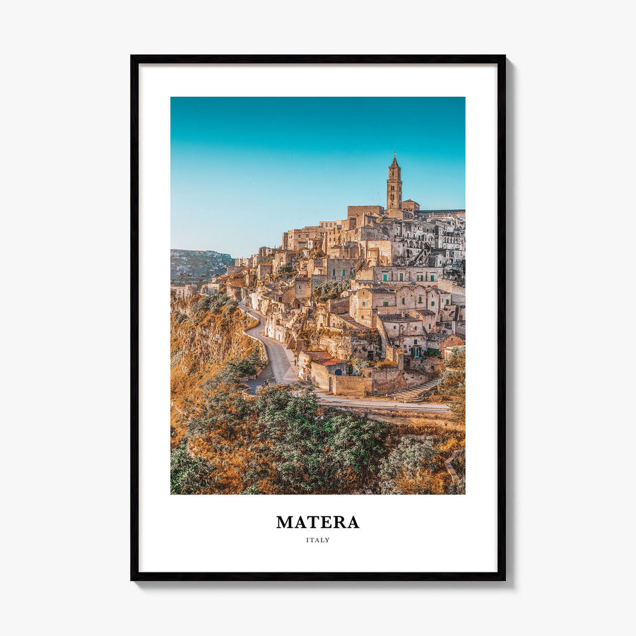 Matera Classic Poster, framed poster mockup