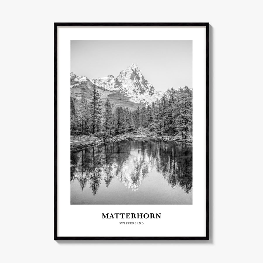 Matterhorn Classic Poster, framed poster mockup