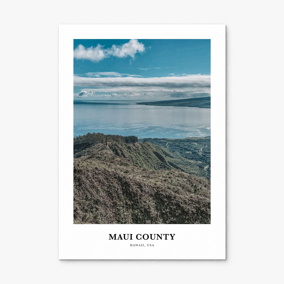 Maui County Classic Poster, print only (unframed)