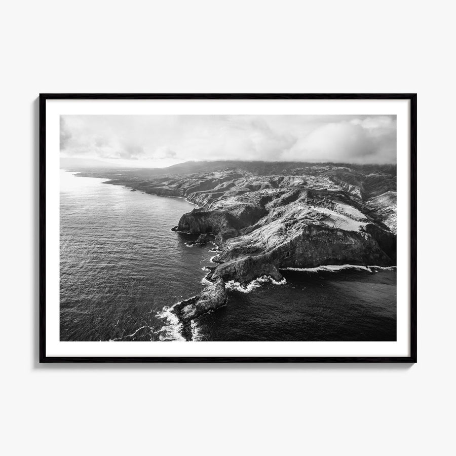 Maui Photo Poster, framed poster mockup, white border