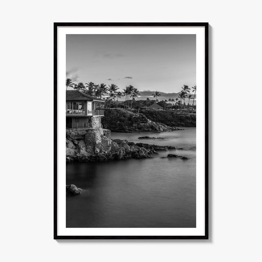 Maui Photo No 3 Poster, framed poster mockup, white border