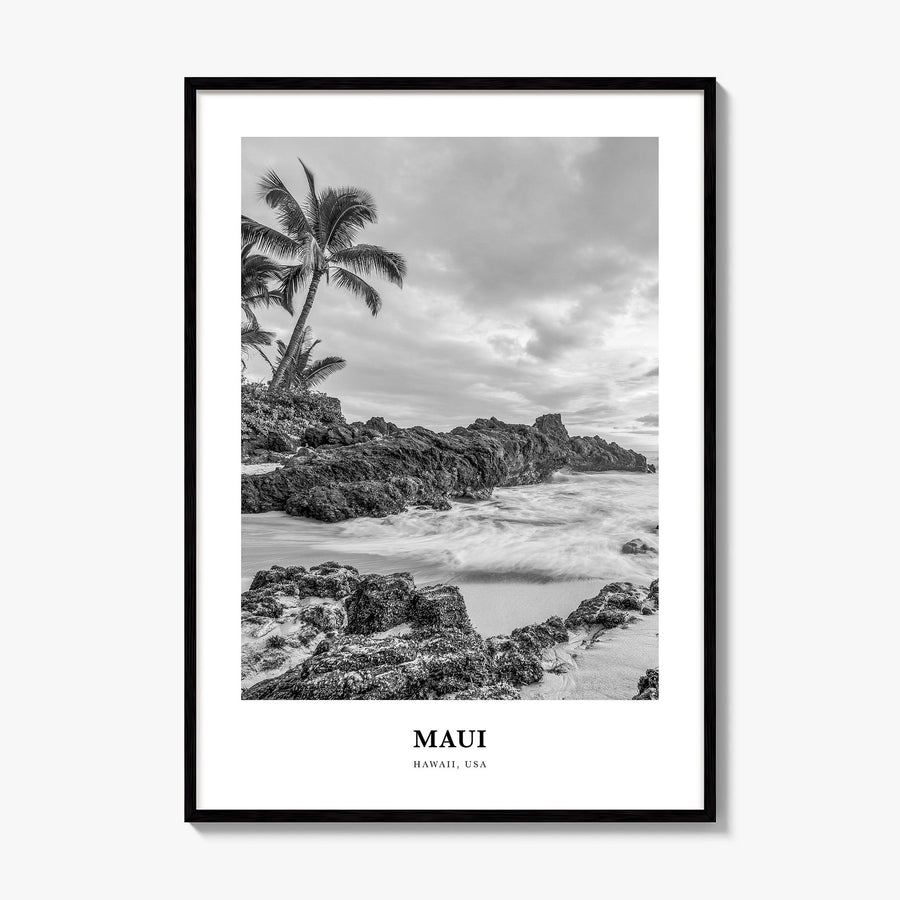 Maui Classic No 3 Poster, framed poster mockup