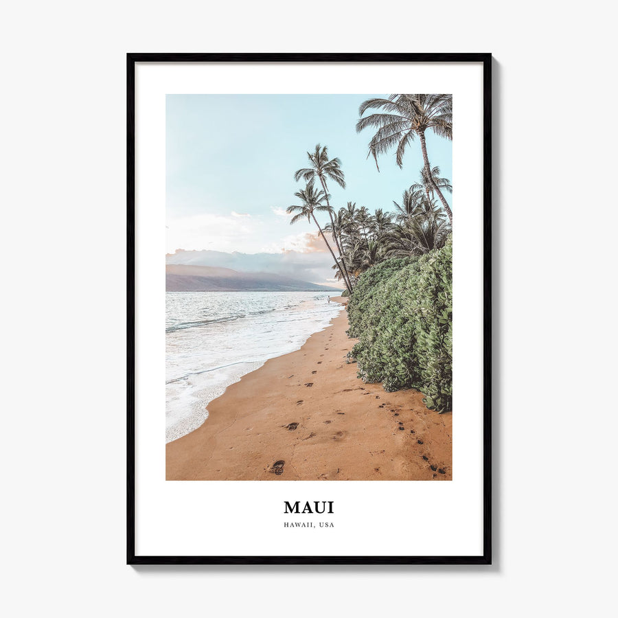 Maui Classic Poster, framed poster mockup