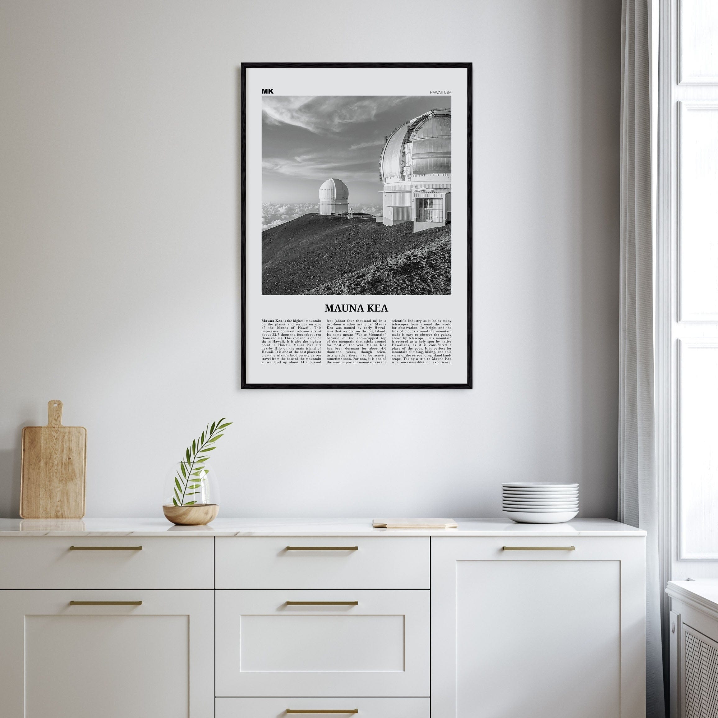 Mauna Kea Poster Nbourhood Travel B&W Poster